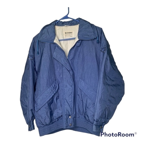 ❄️ Nouvelle Vague Joola vintage, blue puffy windbreaker jacket - Picture 1 of 12